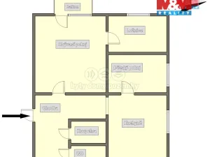 Prodej bytu 3+1, Jindřichův Hradec - Jindřichův Hradec V, Kosmonautů, 64 m2