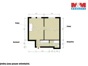 Pronájem bytu 2+1, Dobřany, Sokolovská, 52 m2