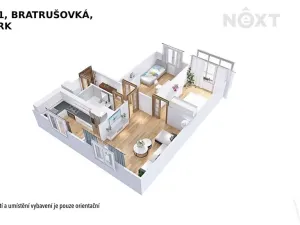 Prodej bytu 3+1, Šumperk, Bratrušovská, 68 m2