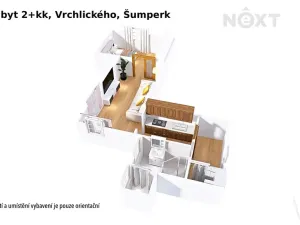 Prodej bytu 2+kk, Šumperk, Vrchlického, 50 m2