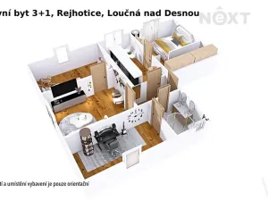 Prodej bytu 3+1, Loučná nad Desnou, 89 m2