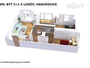 Pronájem bytu 3+1, Hanušovice, Zábřežská, 60 m2