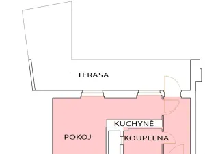 Pronájem bytu 1+kk, Praha - Nové Město, Biskupský dvůr, 27 m2
