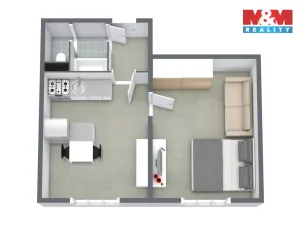 Prodej bytu 1+1, Sokolov, Závodu míru, 37 m2