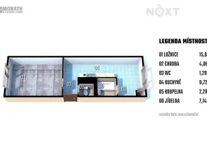 Prodej bytu 1+1, Brno, Laštůvkova, 38 m2