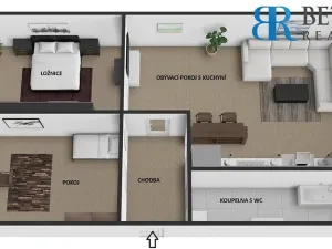 Prodej bytu 3+kk, Zlín, Obeciny X, 74 m2