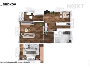 Prodej bytu 3+1, Sudkov, 89 m2