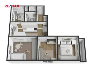 Prodej bytu 3+1, Čejetice, 60 m2