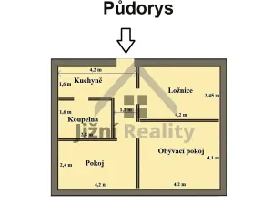 Prodej bytu 3+1, Třeboň, Seifertova, 69 m2