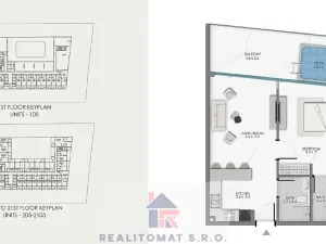 Prodej bytu 1+kk, Dubaj, Spojené arabské emiráty, 40 m2