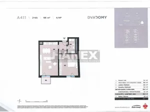 Prodej bytu 2+kk, Praha - Karlín, Křižíkova, 66 m2