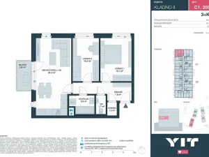 Prodej bytu 3+kk, Kladno, Ke stadionu, 61 m2