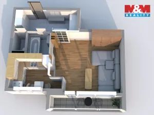 Pronájem bytu 1+1, Kutná Hora - Šipší, Na Studních, 31 m2