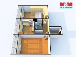 Prodej bytu 2+1, Děčín - Děčín III-Staré Město, Žerotínova, 60 m2