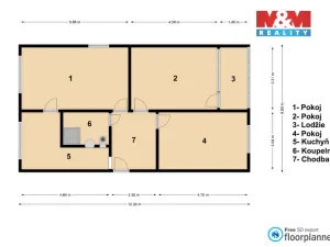 Prodej bytu 3+1, Petrovice, 72 m2