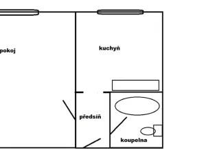Prodej bytu 1+1, Teplice, Moskevské náměstí, 30 m2