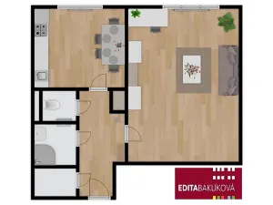 Pronájem bytu 1+1, Olomouc, Dr. Milady Horákové, 39 m2