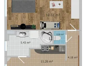 Prodej bytu 1+1, Brandýs nad Labem-Stará Boleslav, Brázdimská, 45 m2