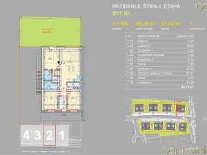 Prodej bytu 4+kk, Zlín, Zimní, 90 m2
