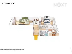Pronájem bytu 2+1, Lukavice, 64 m2
