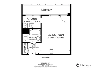 Pronájem bytu 1+kk, Praha - Podolí, Kaplická, 33 m2