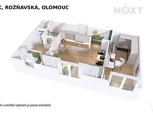 Prodej bytu 3+kk, Olomouc, Rožňavská, 43 m2