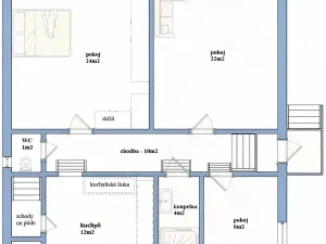 Pronájem rodinného domu, Praha - Dubeč, Starodubečská, 83 m2