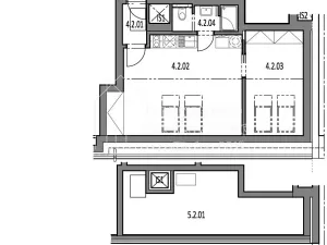 Pronájem bytu 2+kk, Praha - Kobylisy, Střelničná, 43 m2