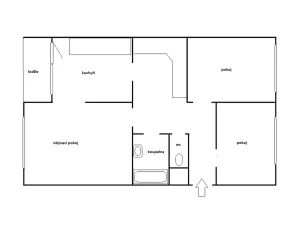 Pronájem bytu 3+1, Praha - Kamýk, Pšenčíkova, 68 m2