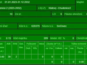 Prodej lesa, Dolany, 3023 m2