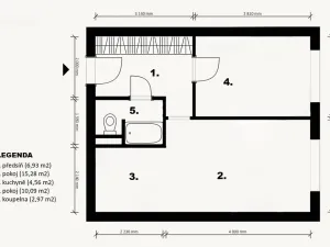 Prodej bytu 2+kk, Praha - Strašnice, Pod strání, 40 m2