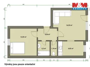 Pronájem bytu 2+kk, Mariánské Lázně - Úšovice, Kubelíkova, 47 m2