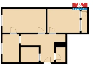 Prodej bytu 2+1, Chomutov, Dřínovská, 61 m2