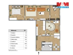 Prodej bytu 4+1, Volary, Sídl. Míru, 80 m2