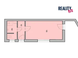Pronájem bytu 1+kk, Brno, Pramenná, 29 m2