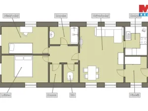 Pronájem bytu 3+1, Čížkrajice, 82 m2