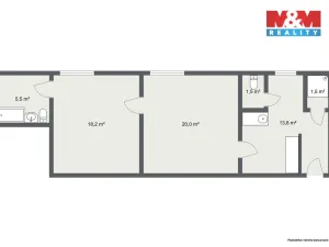 Prodej bytu 2+1, Jáchymov, K Lanovce, 60 m2