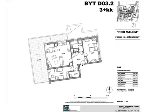 Pronájem bytu 3+kk, Praha - Štěrboholy, Laudonova, 139 m2