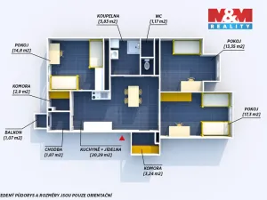 Prodej bytu 3+kk, Hořovice, Pražská, 82 m2
