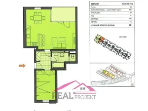 Prodej bytu 2+kk, Brno, Markůvky, 58 m2