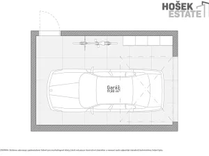 Dražba garáže, Brno, Netušilova, 20 m2