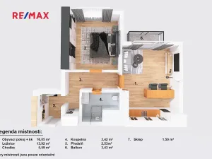 Pronájem bytu 2+kk, Nová Bystřice, Rybní, 41 m2