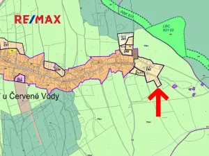 Prodej pozemku pro bydlení, Červená Voda, 1745 m2