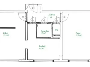 Prodej bytu 2+1, Trutnov, Marie Pujmanové, 50 m2