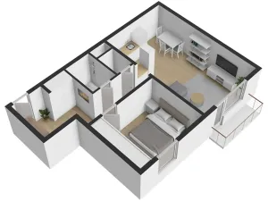 Prodej bytu 2+kk, České Budějovice, J. Bendy, 46 m2