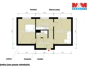 Prodej bytu 2+1, Habartov, Čs. armády, 51 m2