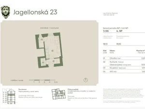 Prodej bytu 2+kk, Praha - Žižkov, Jagellonská, 60 m2