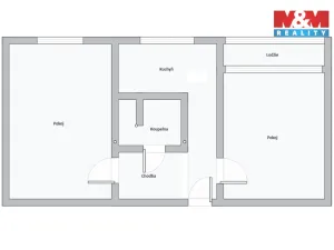 Pronájem bytu 2+1, Chomutov, Dřínovská, 61 m2