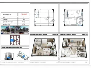 Prodej bytu 2+kk, Qerret, Albánie, 71 m2