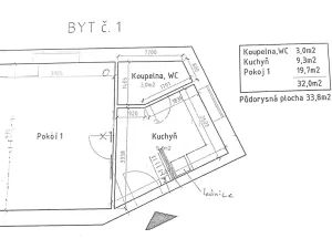 Pronájem bytu 1+1, Brno, Filipínského, 32 m2
